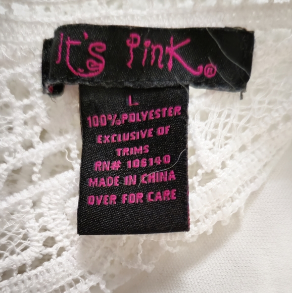I'TS PINK crochet long sleeve - Picture 3 of 3